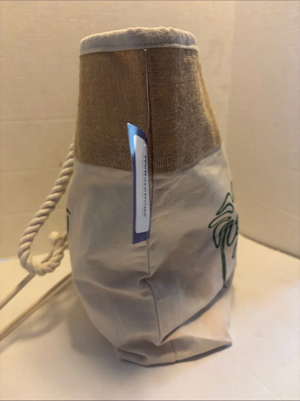 TELL YOUR DOG I SAY HELLO…DOG BRAND..BEACH TOTE..ANYTHING TOTE..JUTE AND COTTON.